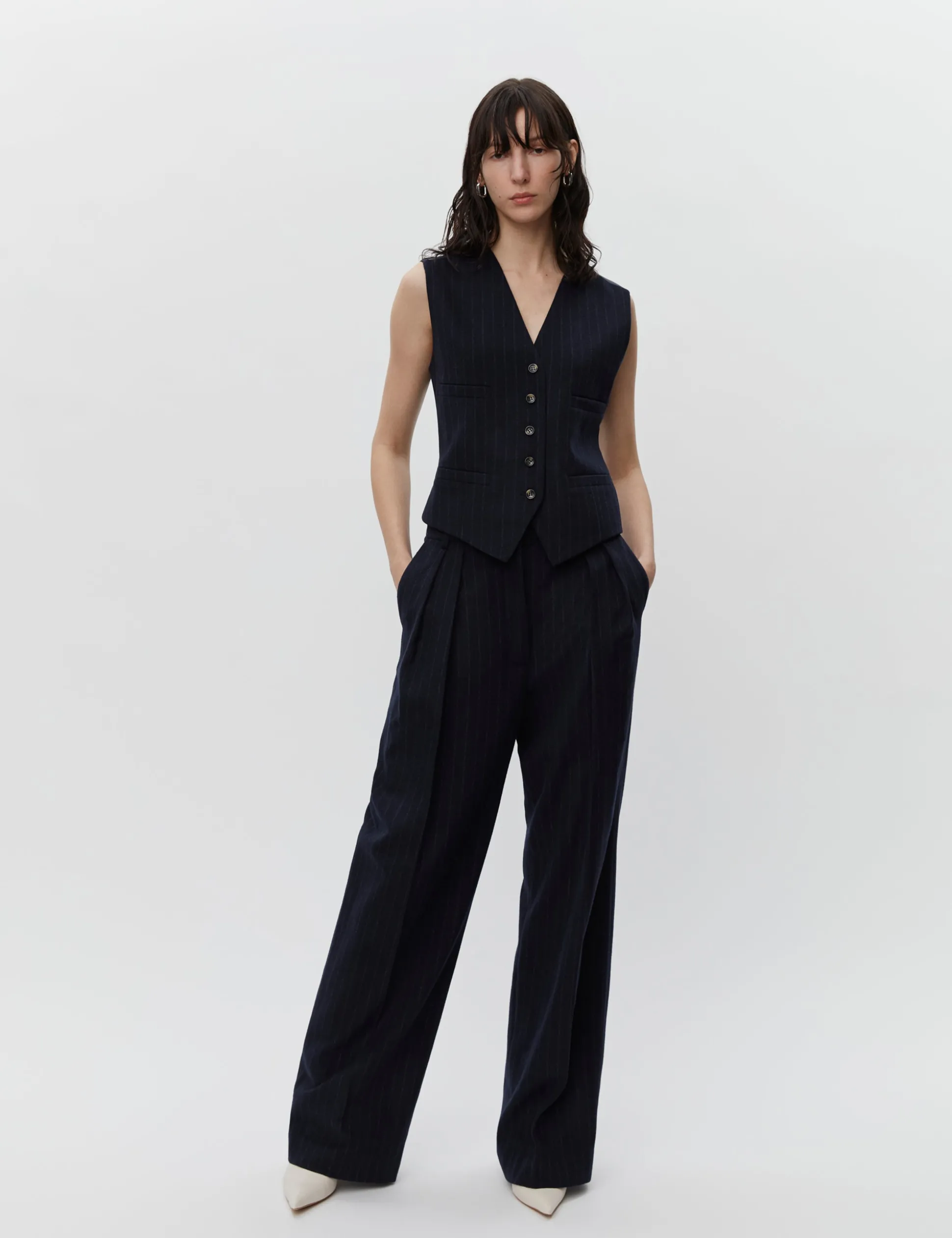Enzo - Woolen Pinstripe - TOTAL ECLIPSE