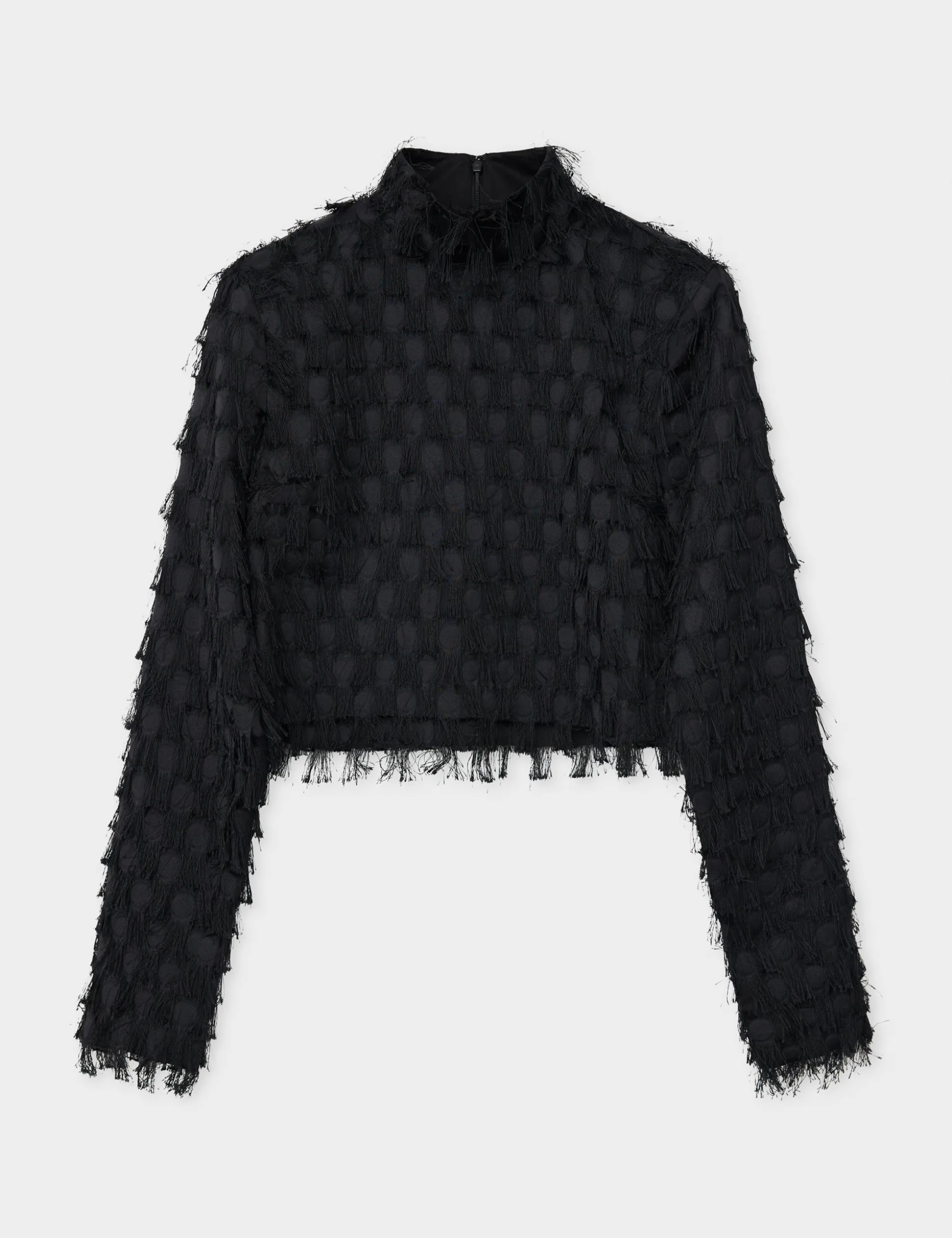 Lynette - Abstract Fringes - BLACK